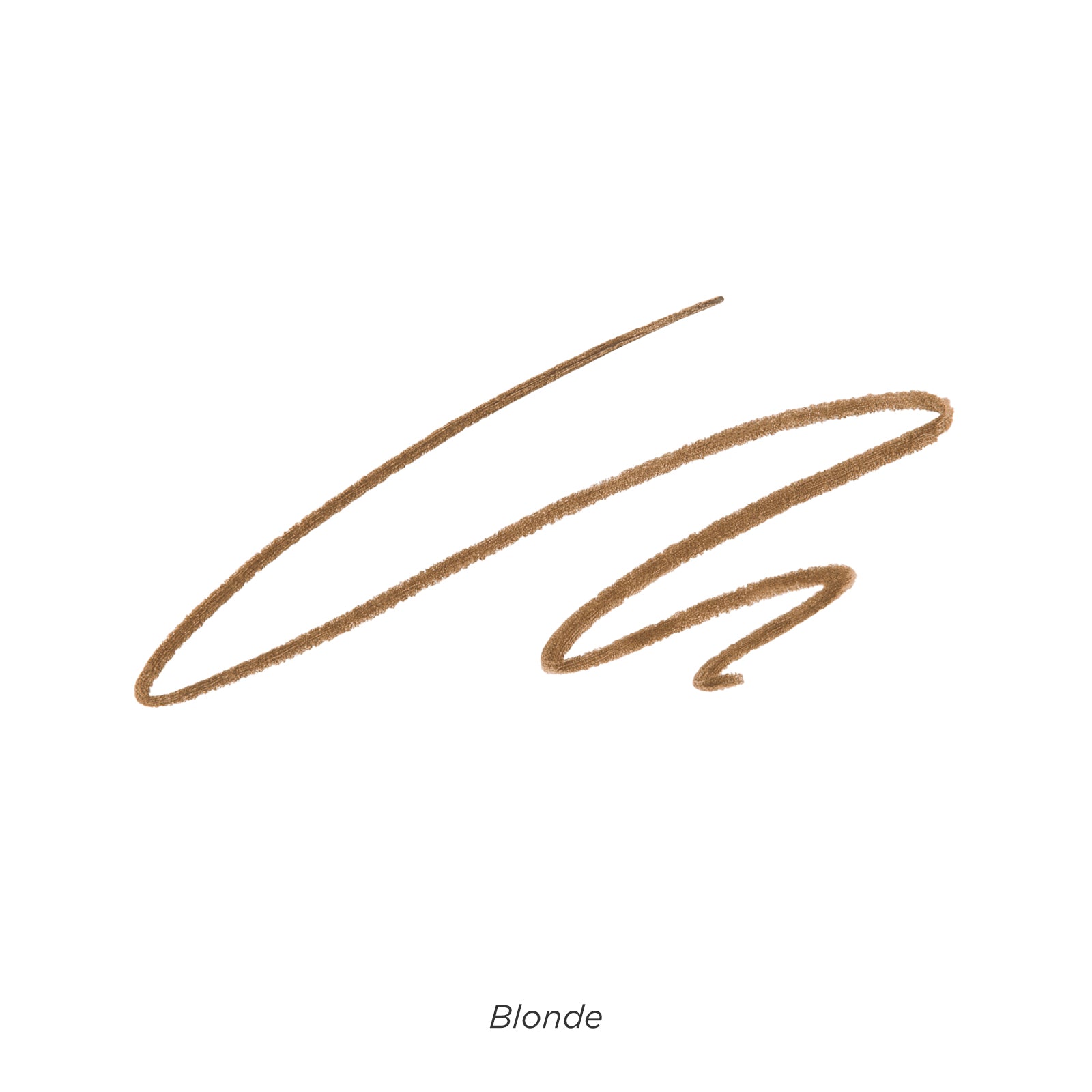 Brown hair color swatch labeled 'Blonde' on a white background