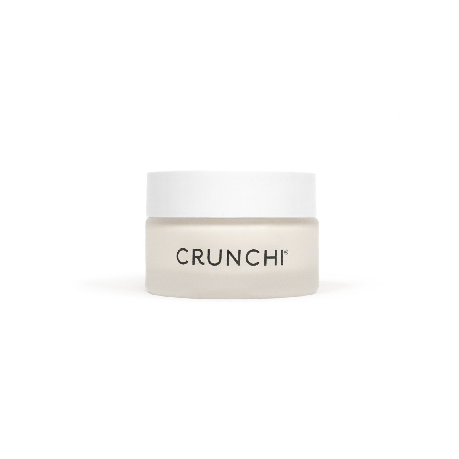 Crunchi on white jar