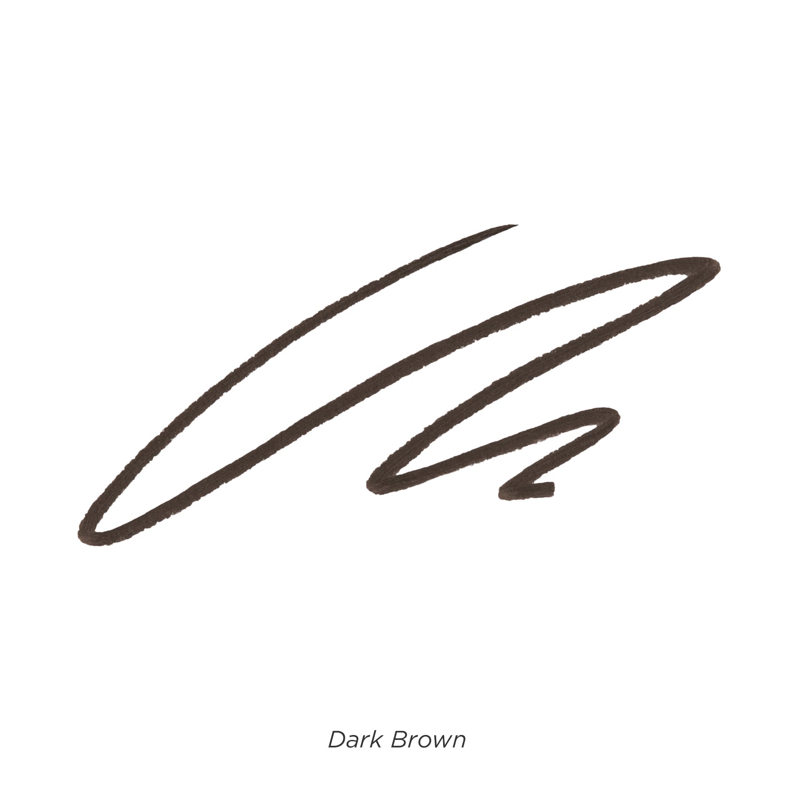 Dark brown color swatch on a white background